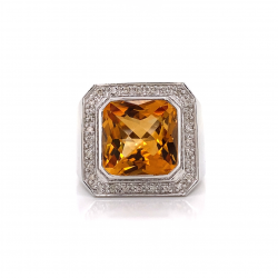 CITRINE & DIAMOND MENS RING CITRINE & DIAMOND MENS RING