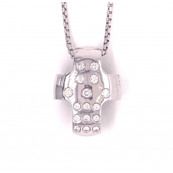 CROSS DIAMOND PENDANT