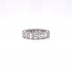 ASSCHER CUT DIAMOND ETERNITY BAND ASSCHER CUT DIAMOND ETERNITY BAND