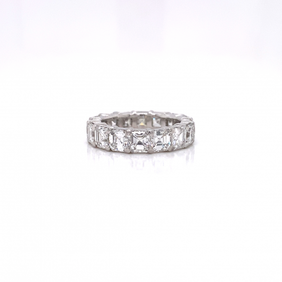 ASSCHER CUT DIAMOND ETERNITY BAND