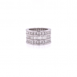 EMERALD & PRINCESS CUT ETERNITY BAND EMERALD & PRINCESS CUT ETERNITY BAND