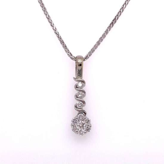 SPIRAL DIAMOND PENDANT