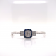 PRINCESS CUT BLUE SAPPHIRE DIAMOND BANGLE