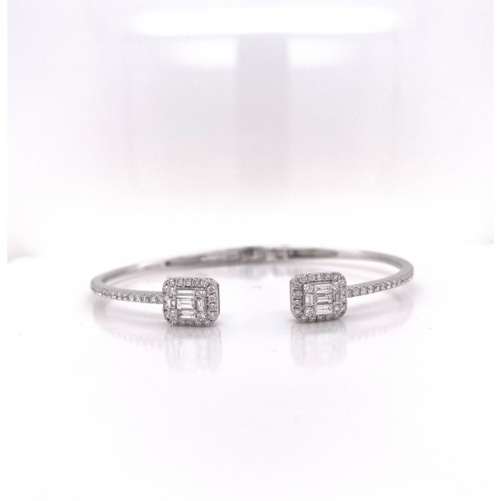 OPEN CUFF DIAMOND BANGLE