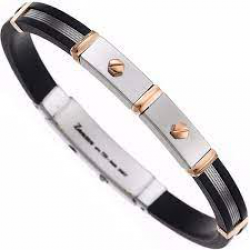 BLACK & SILVER MENS ZANCAN BRACELET BLACK & SILVER MENS ZANCAN BRACELET