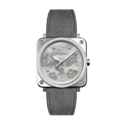 Bell and Ross BR S Grey Camouflage Diamonds Bell and Ross BR S Grey Camouflage Diamonds