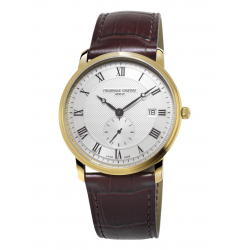 Frederique Constant Classics Slim Line Silver Guilloche Dial Watch Frederique Constant Classics Slim Line Silver Guilloche Dial Watch