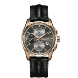 Hamilton Jazzmaster Automatic Chronograph Grey Dial Black Leather Watch Hamilton Jazzmaster Automatic Chronograph Grey Dial Black Leather Watch