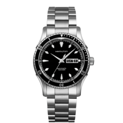 Hamilton Seaview Black Dial Stainless Steel Watch