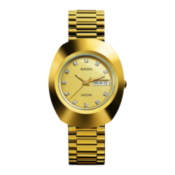 Rado Diastar All Gold Tone Stainless Steel Watch Rado Diastar All Gold Tone Stainless Steel Watch