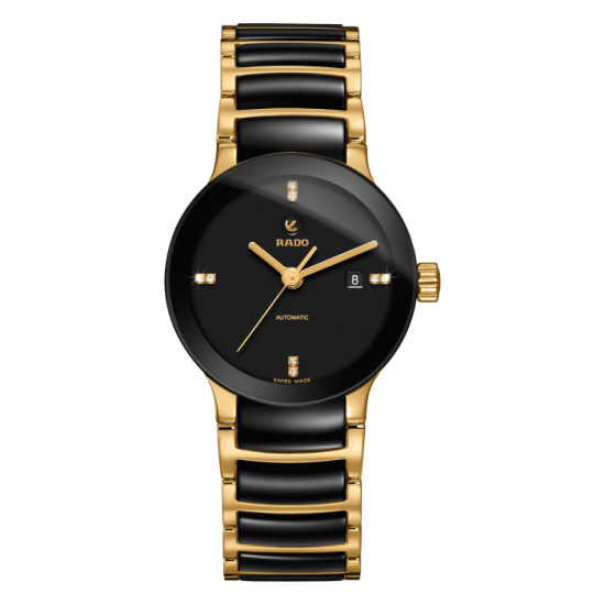 Rado Centrix S Automatic Black Dial Black Ceramic Watch
