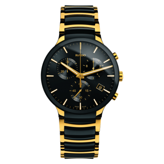 Rado Centrix Black Dial Chronograph Watch