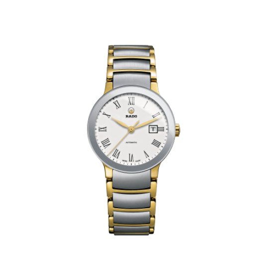 Rado Centrix Automatic White Dial Two-tone Watch
