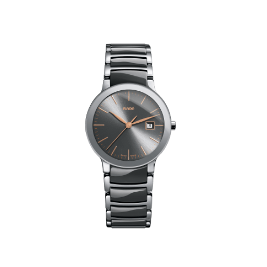Rado Centrix Grey Dial Stainless Steel and Ceramic Watch
