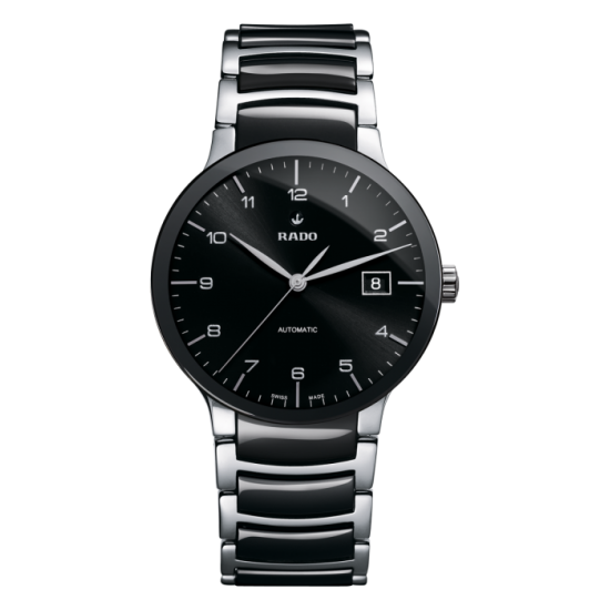 Rado Centrix Automatic Black Dial Two-Tone Ceramic Watch