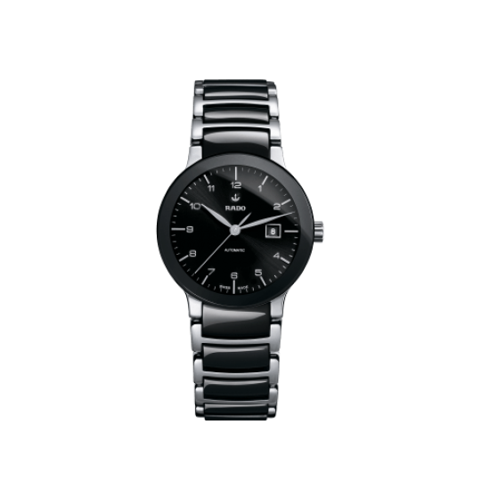 Rado Centrix Automatic Black Dial Two-tone Ceramic Watch