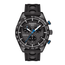 Tissot PRS 516 Chronograph Black Carbon Dial Watch 