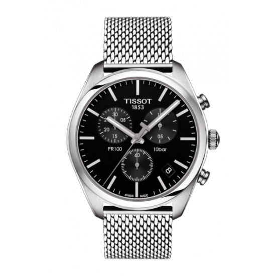 Tissot PR100 Chronograph Black Dial Watch